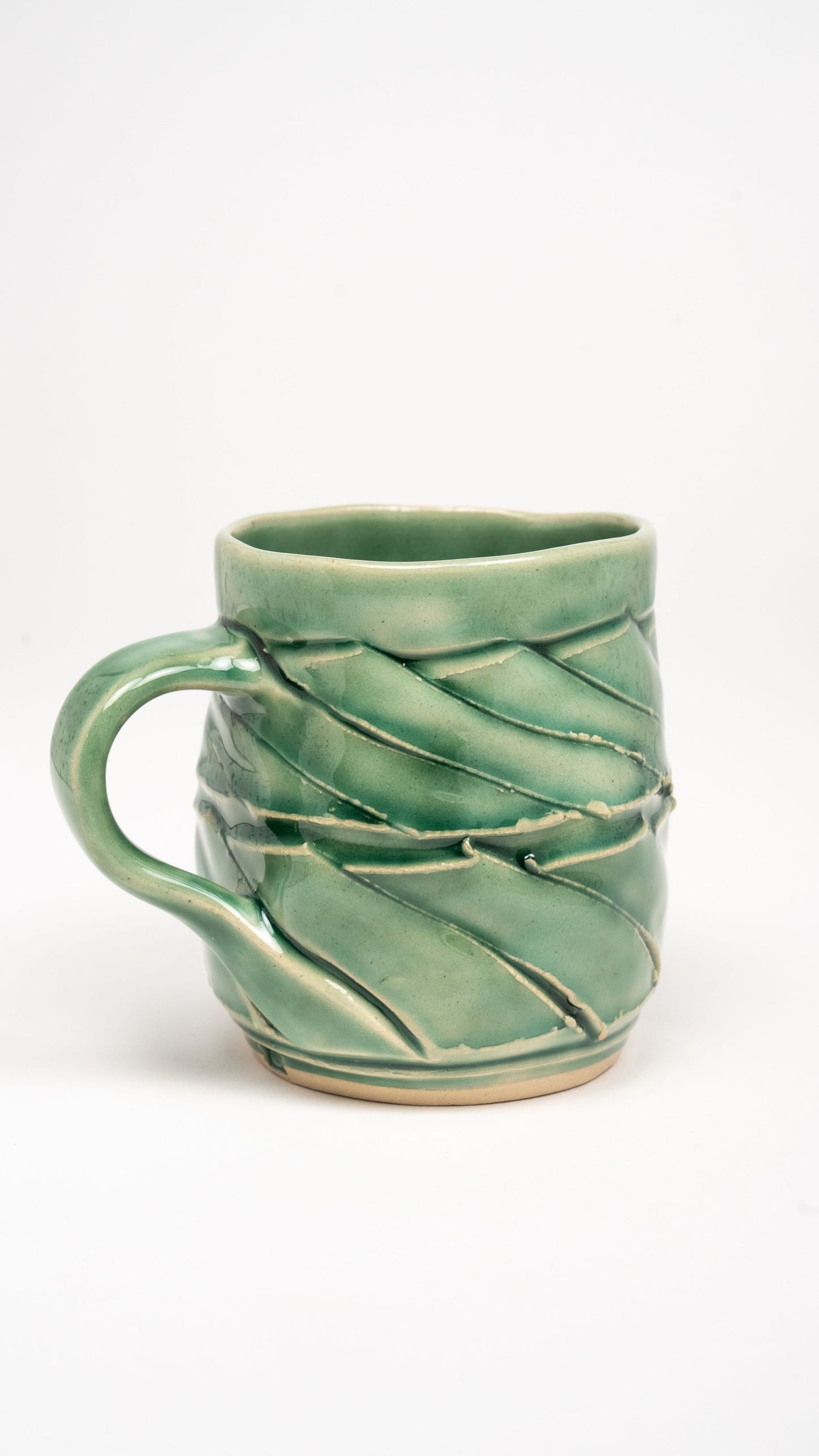 Twisted Mug - Copper Green