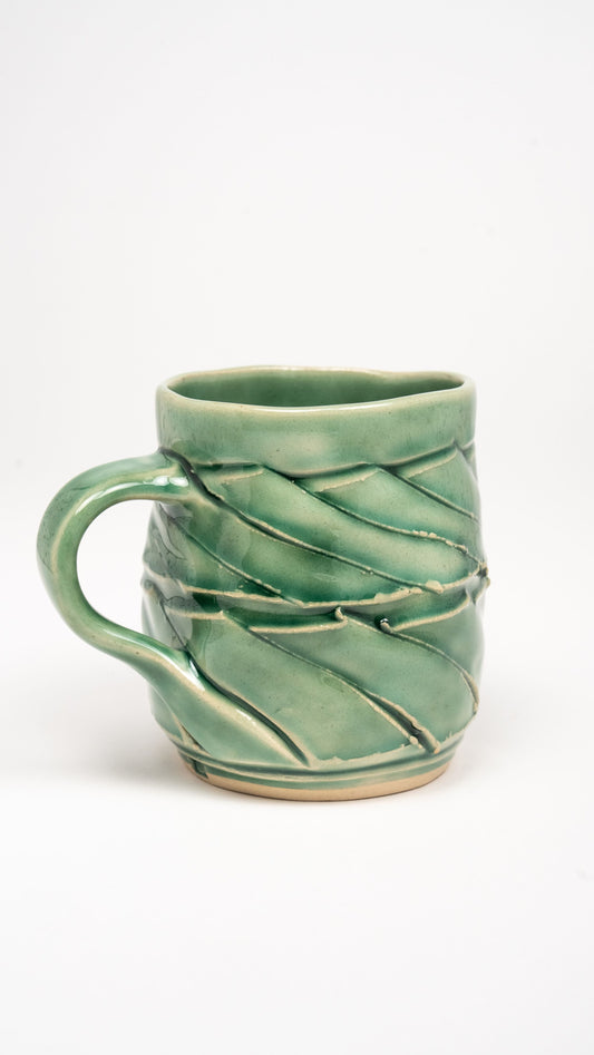 Twisted Mug - Copper Green