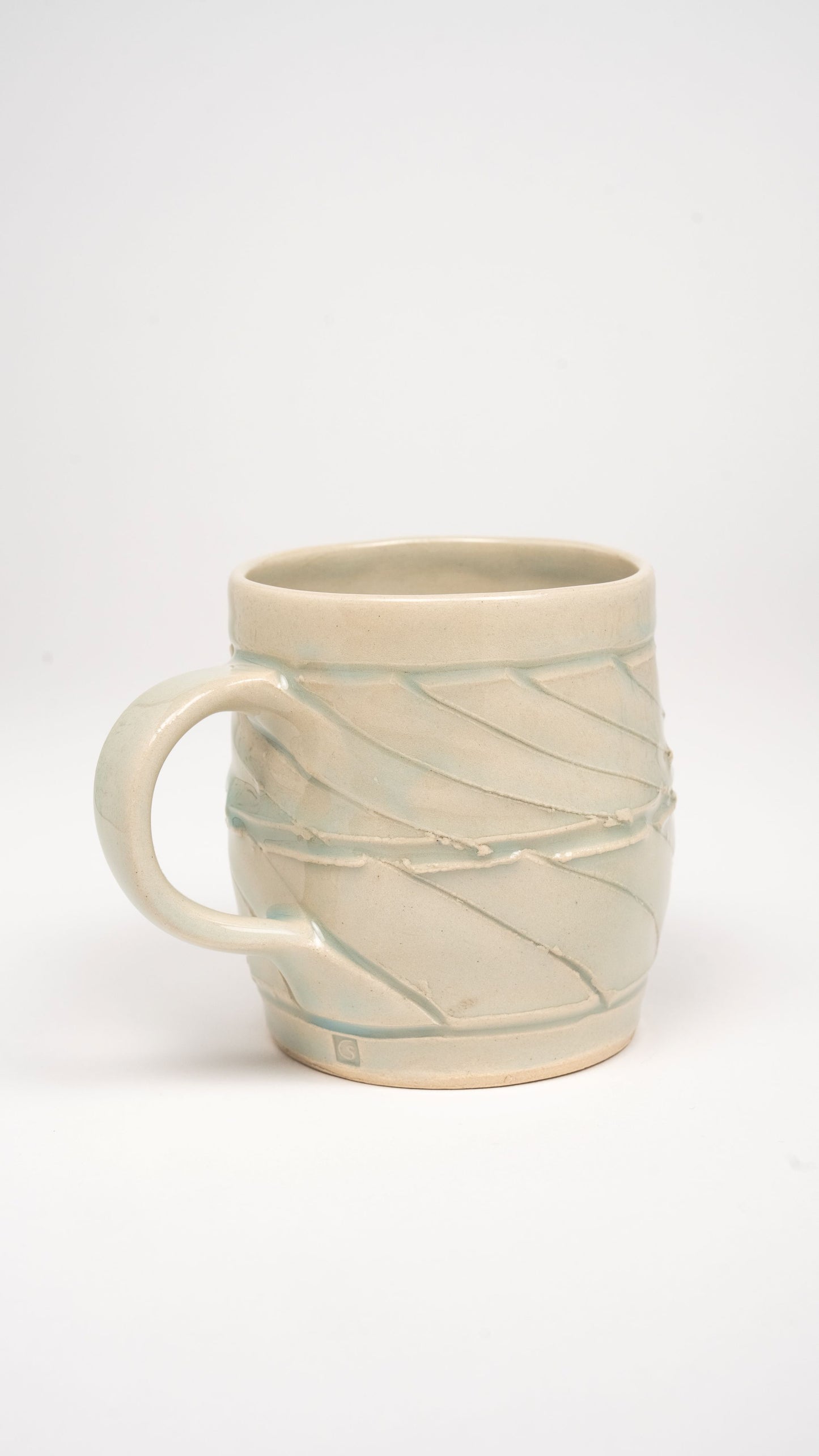 Twister Mug - Celadon - steengoed 350 ml