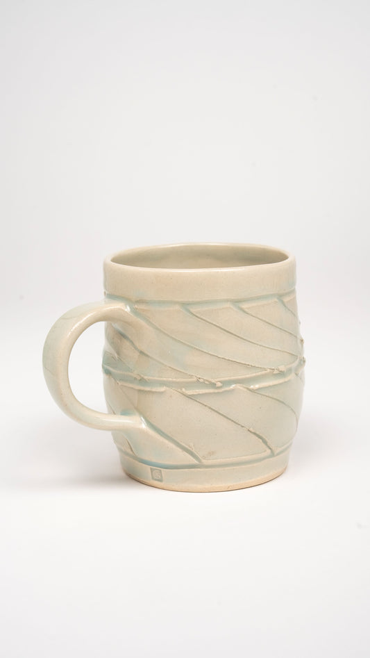 Twister Mug - Celadon - steengoed 350 ml