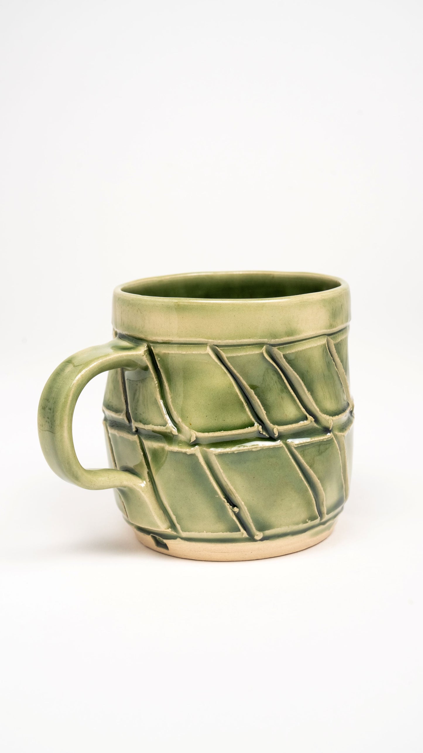 Twisted Mug - Mossy green