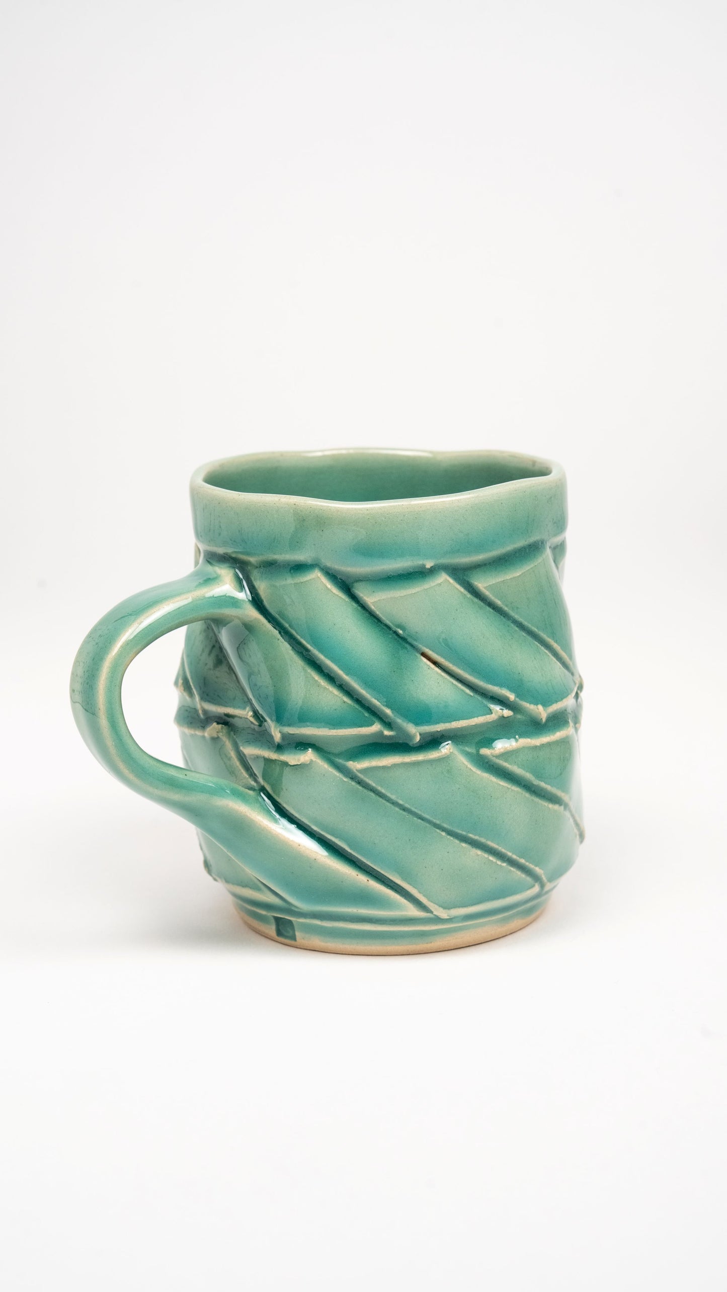 Twister Mug - Adriactic blue - steengoed 350 ml
