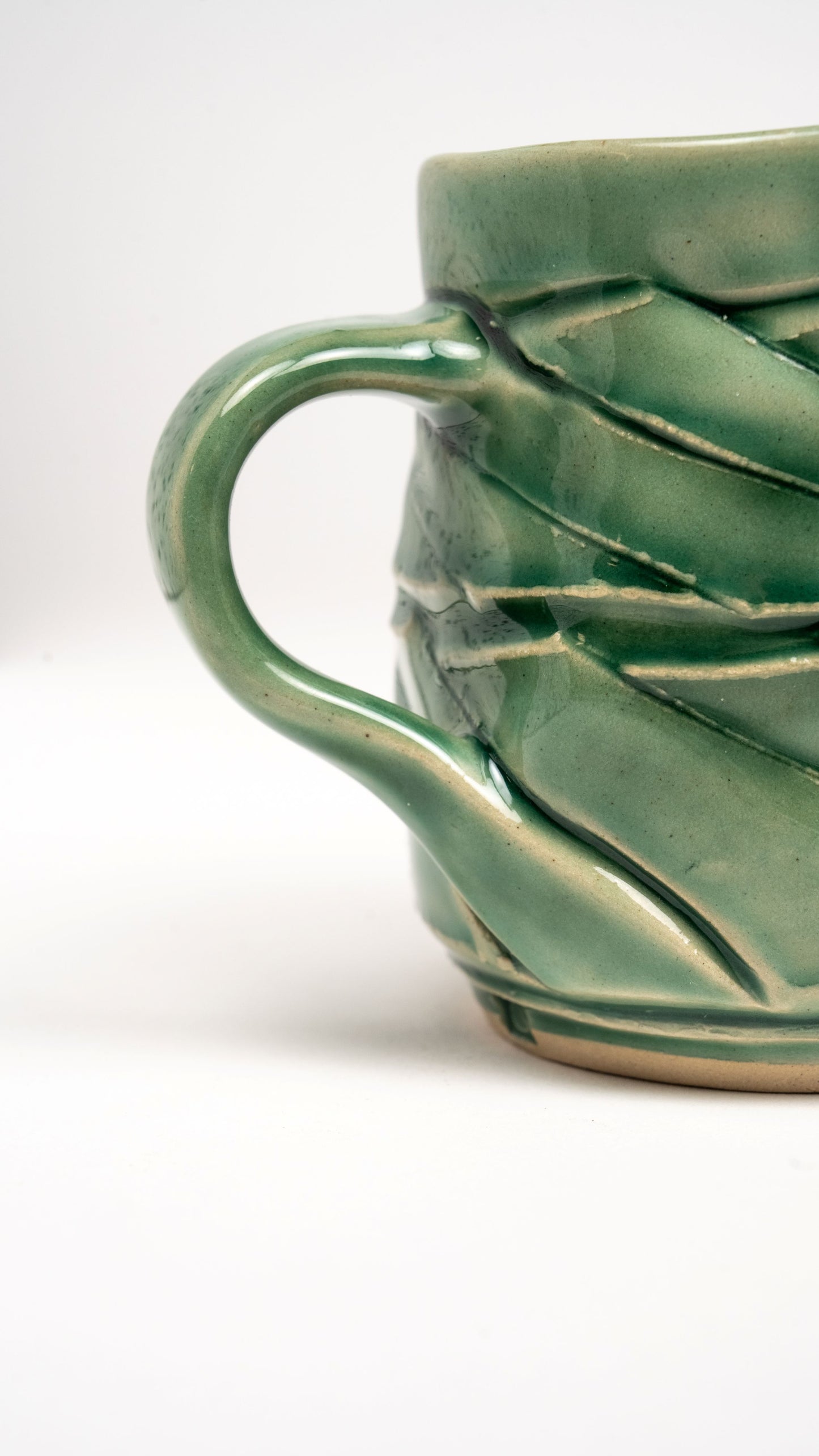 Twisted Mug - Copper Green