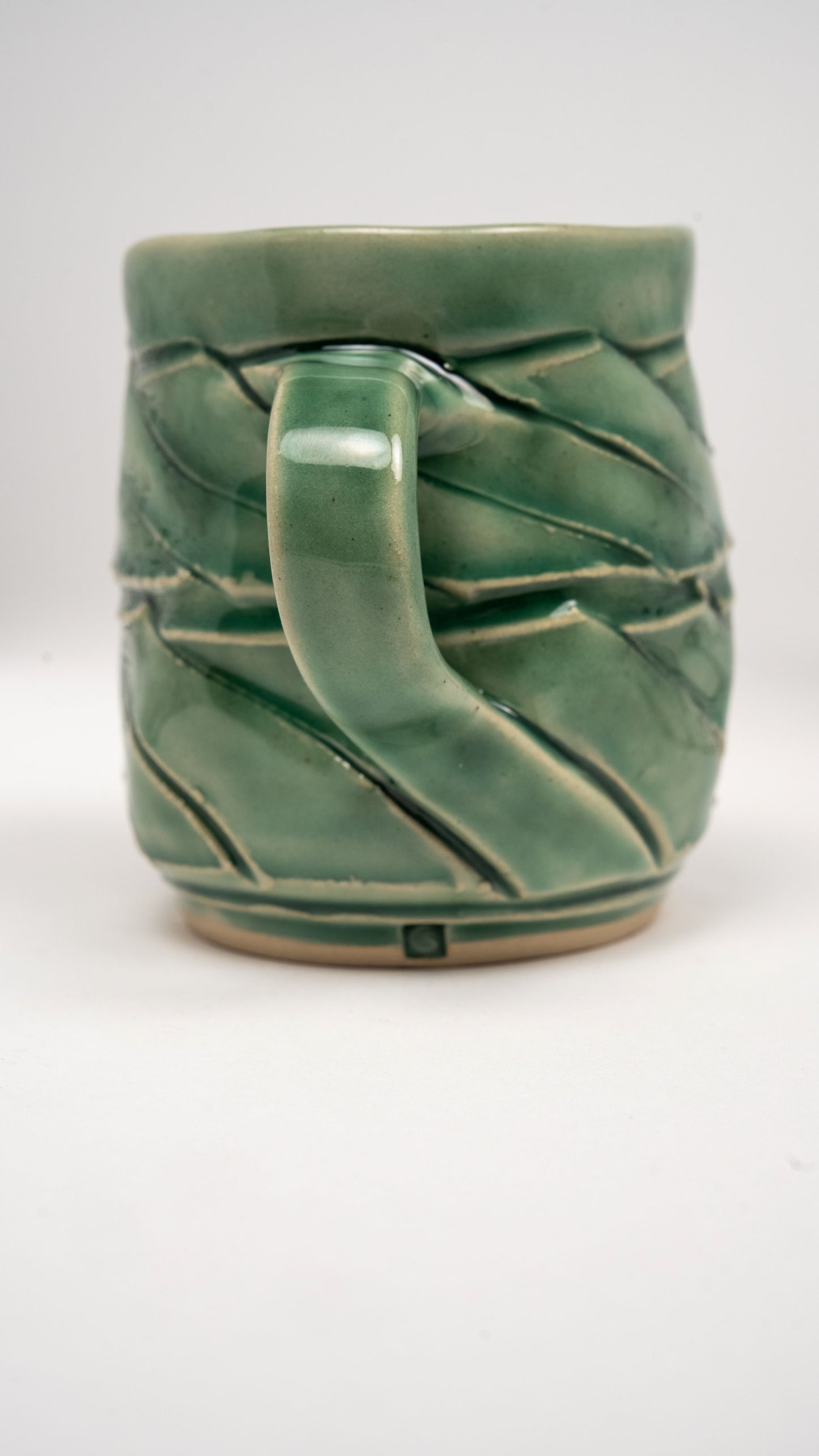 Twisted Mug - Copper Green